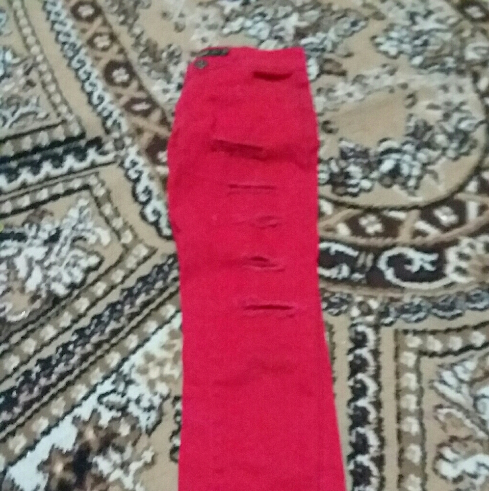 Red long pants